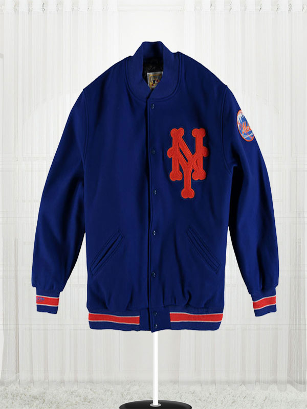 Mitchell & Ness, Jackets & Coats, Rare Mitchell And Ness 969 Ny Mets  World Series Wool Jacket