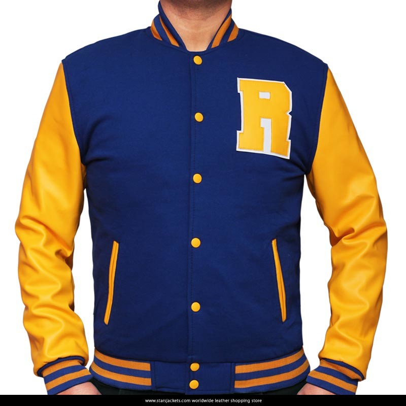 Riverdale KJ Apa Archie Yellow Varsity Jacket - Stars Jackets