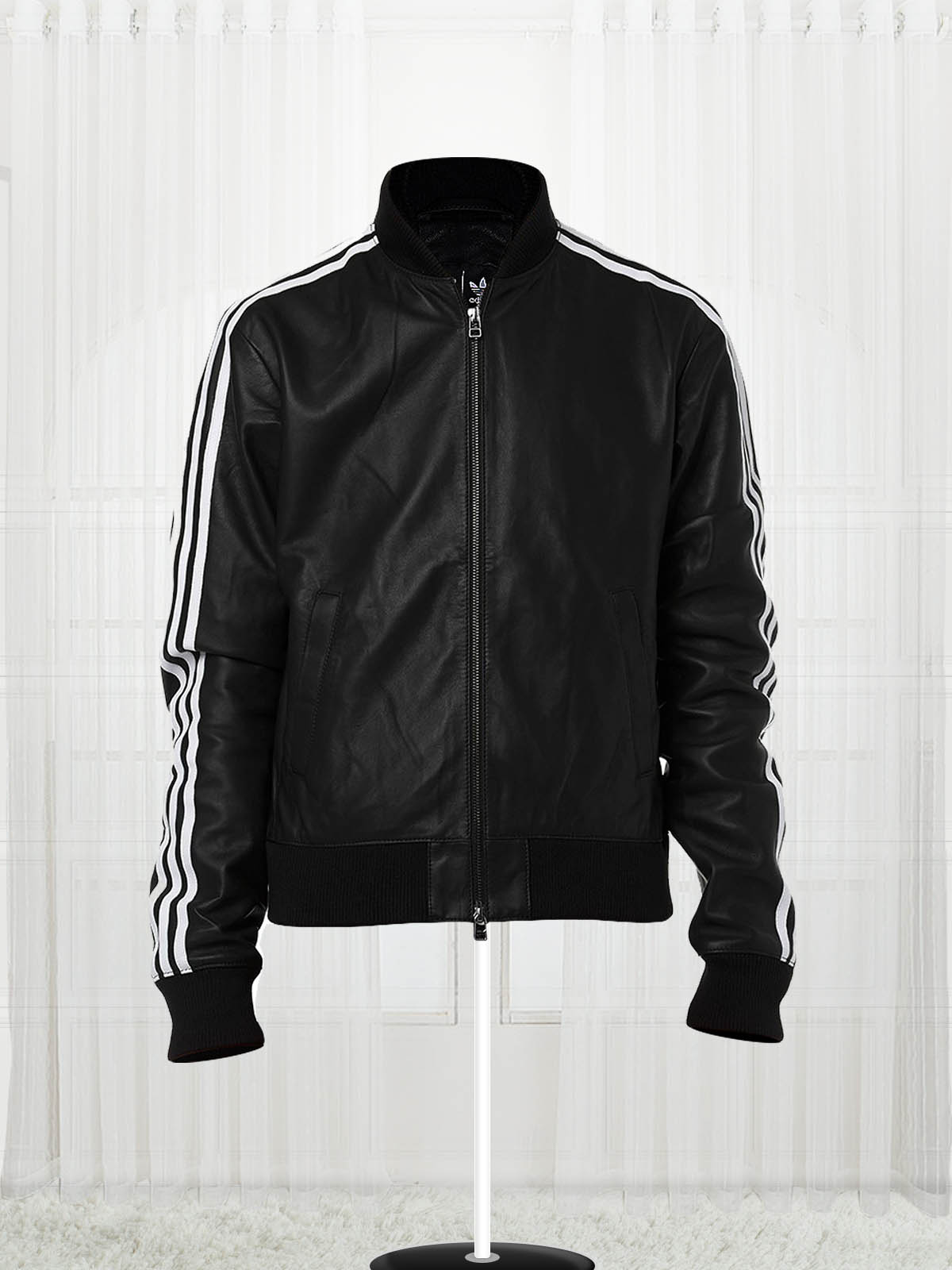 adidas pharrell leather jacket