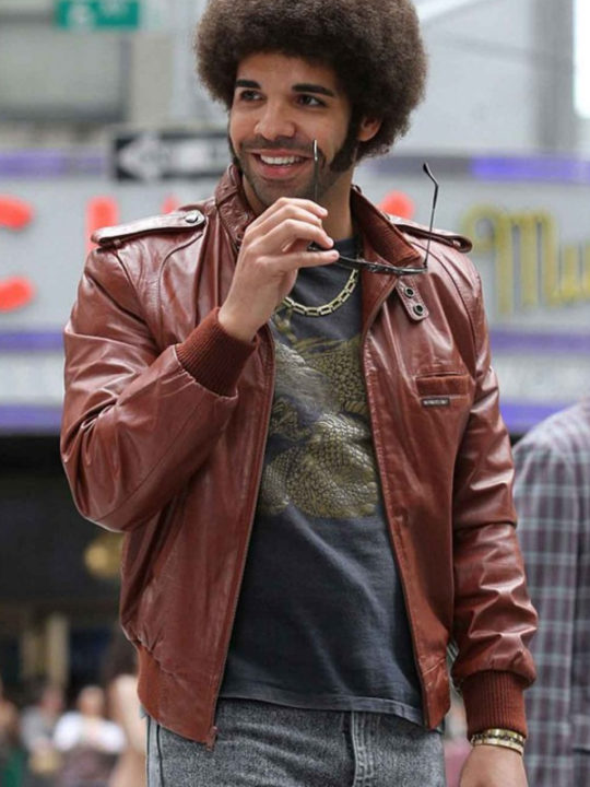 drake leather jacket