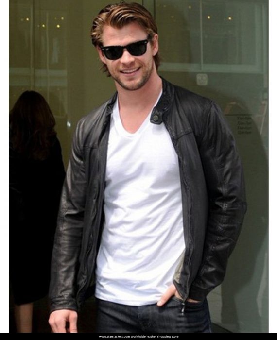 Chris Hemsworth Biker Leather Jacket - Stars Jackets