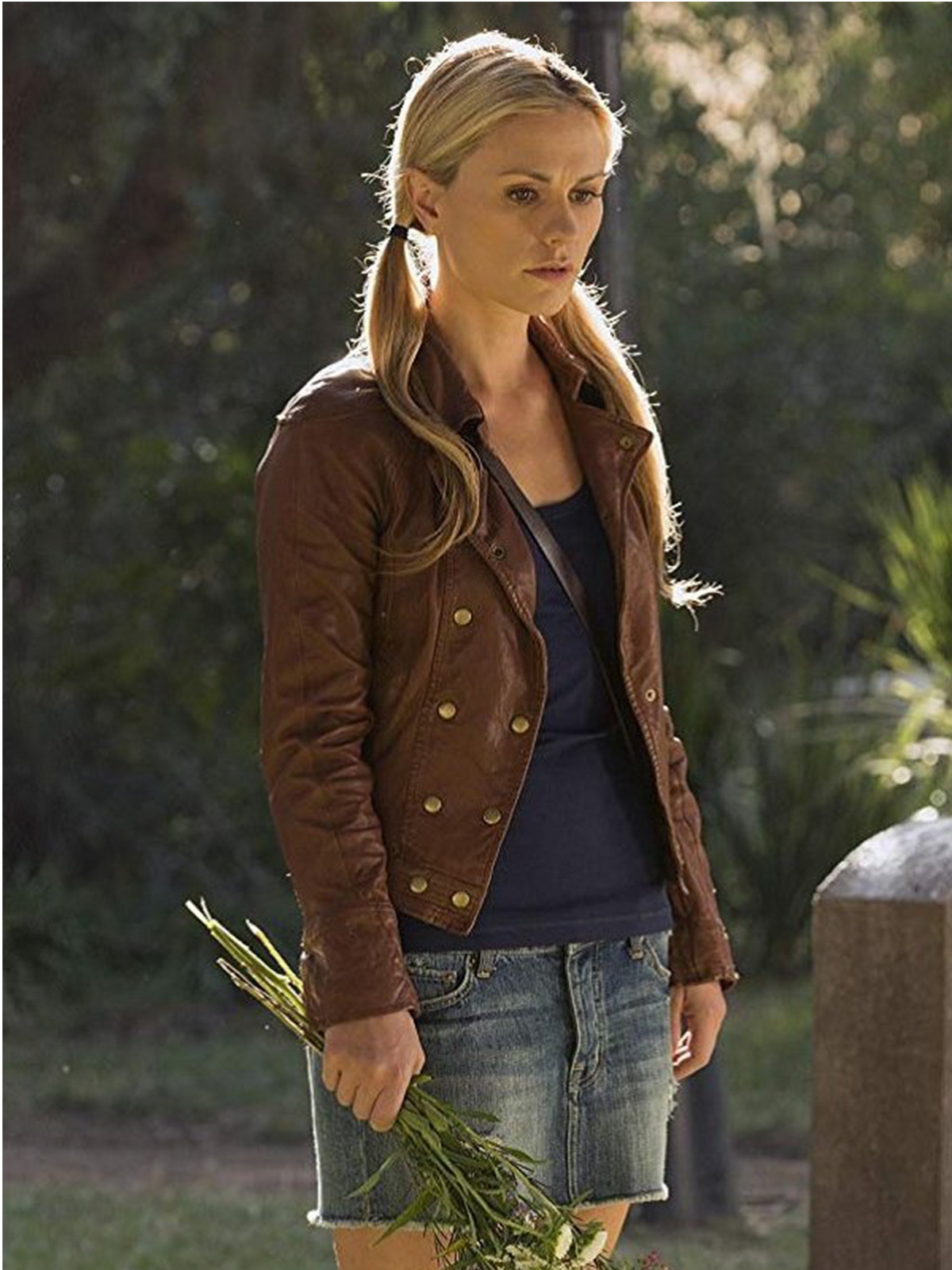 Anna Paquin True Blood Brown Leather Jacket - Stars Jackets