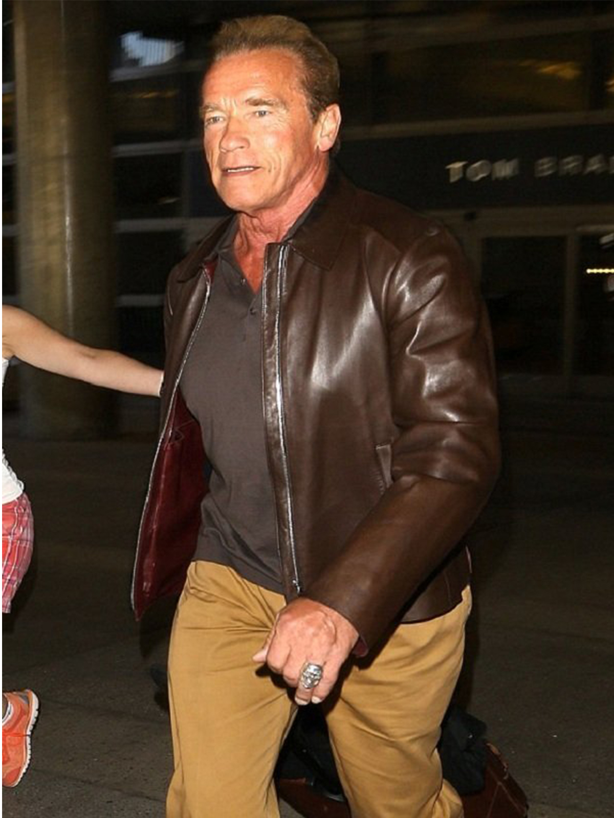 Arnold schwarzenegger leather on sale jacket