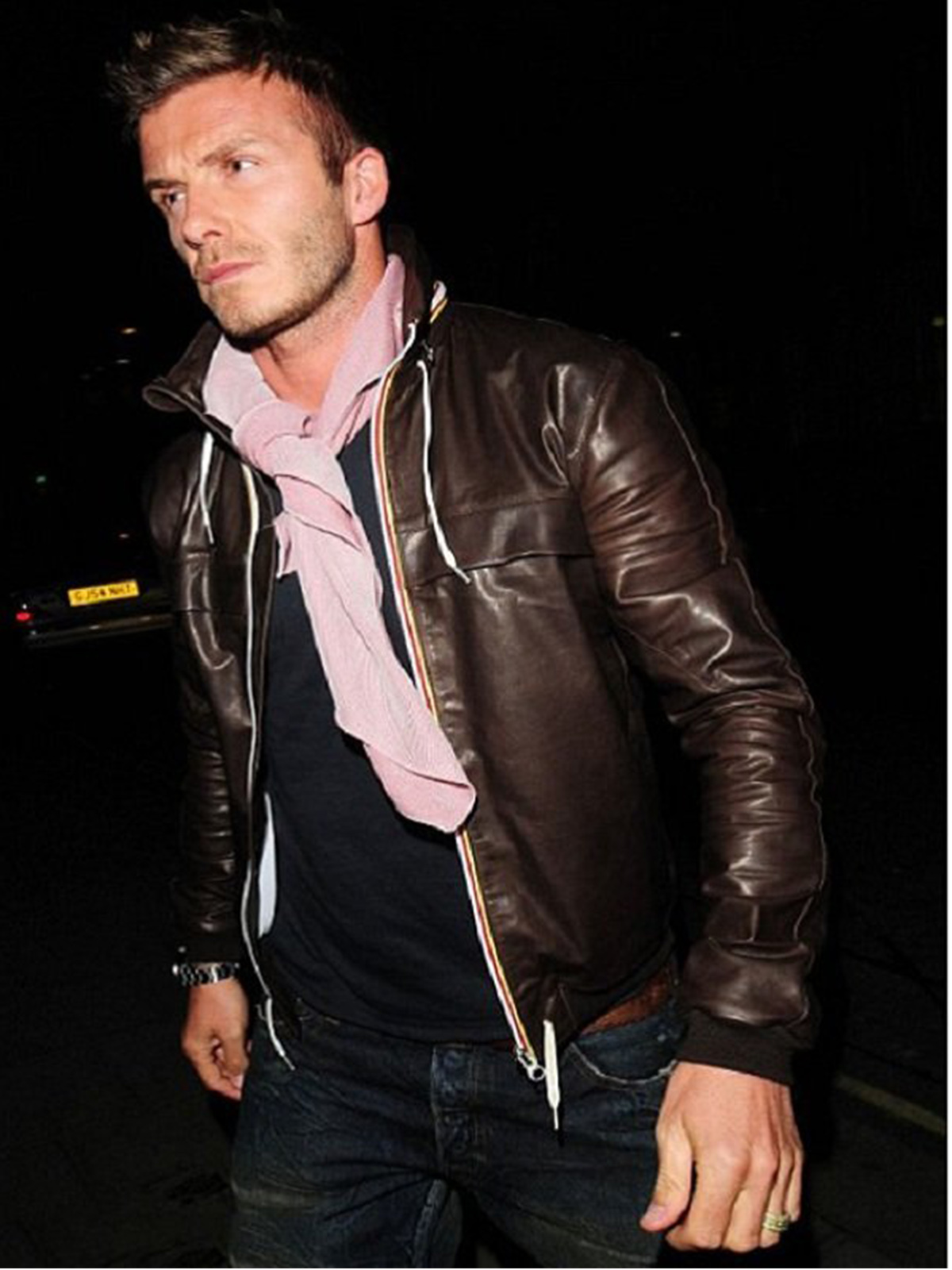 Football Player David Beckham Leather Jacket - Eve Suiting