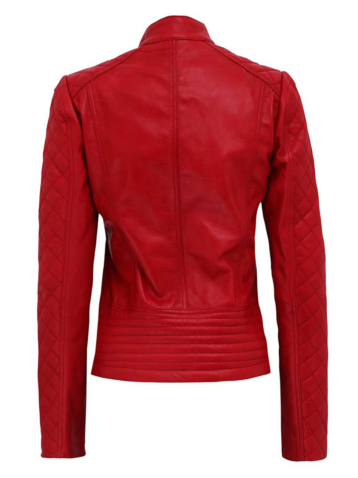 FL Trendy Red Leather Jacket