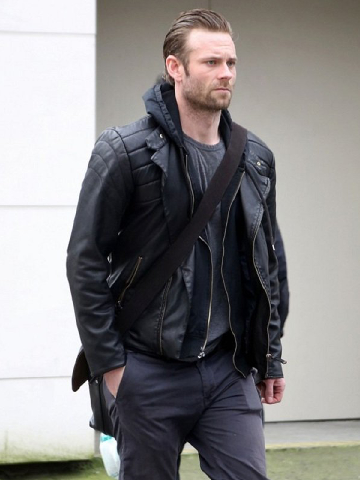 Jamie dornan 2024 leather jacket