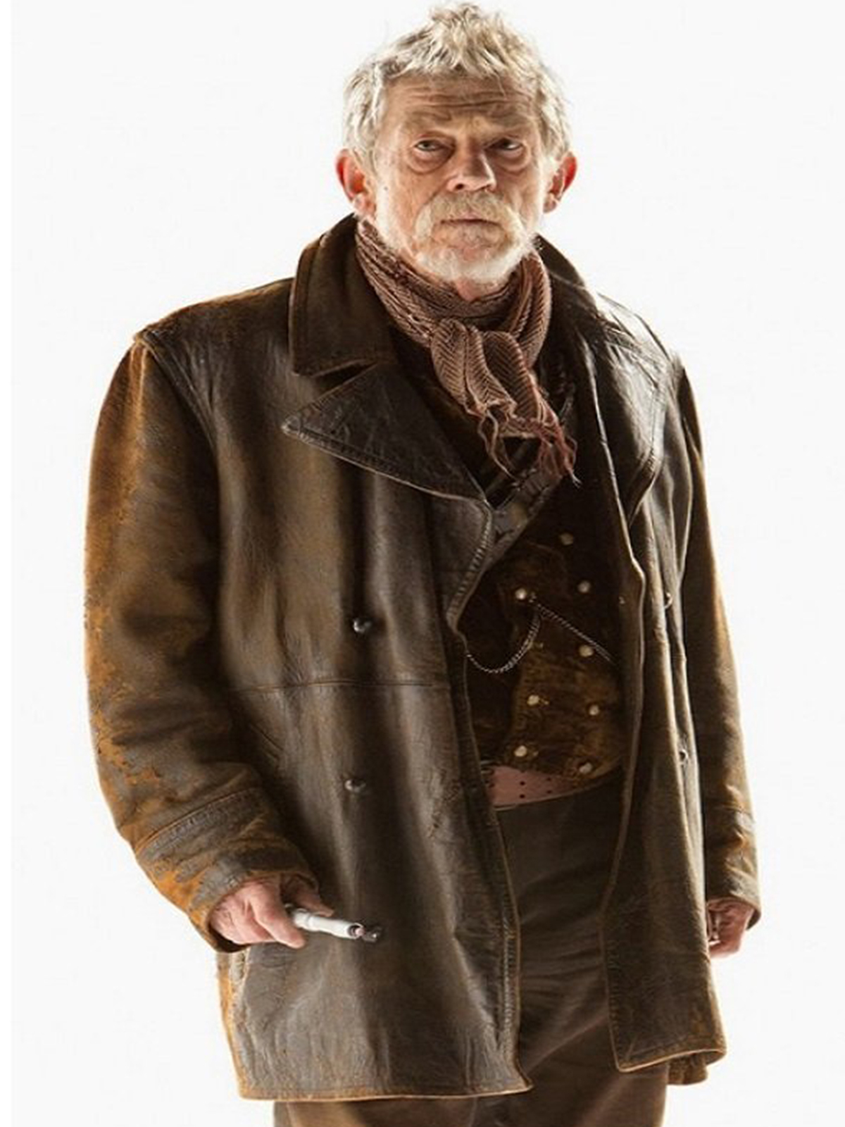 John Hurt Doctor Who The Doctor Leather Coat