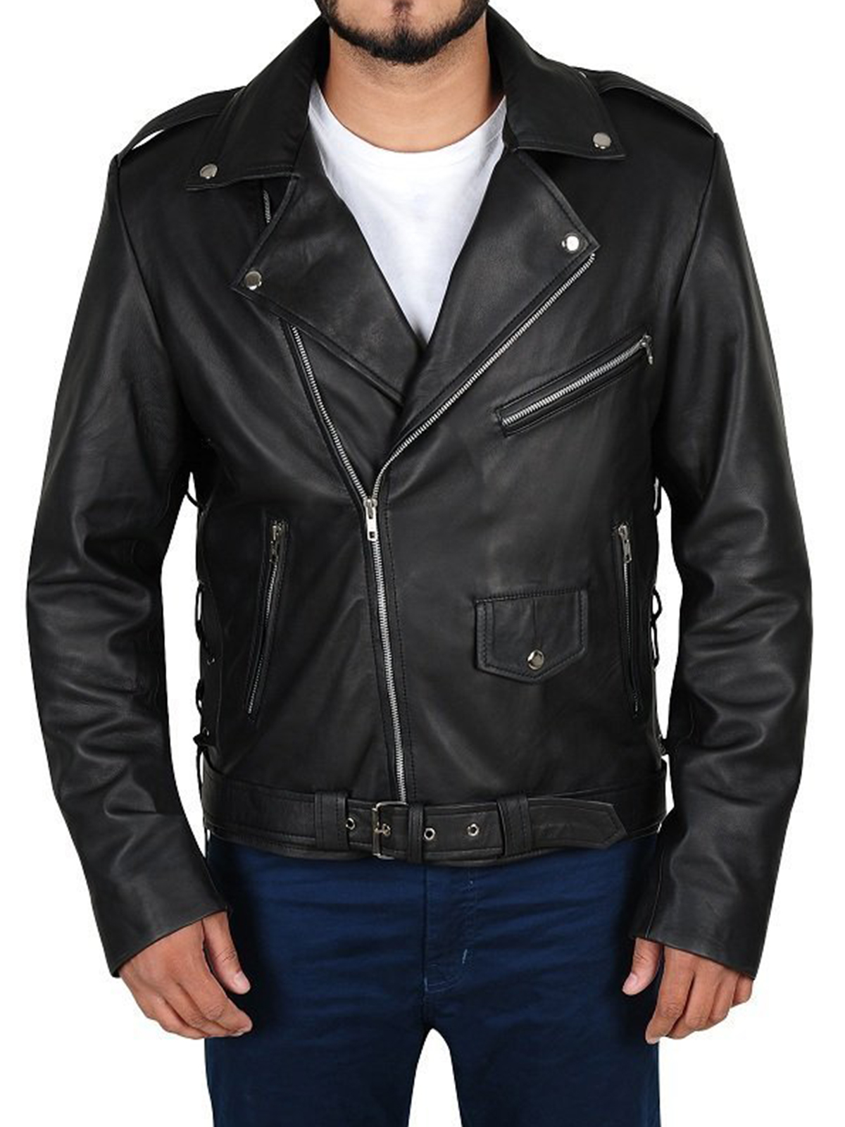 Rapper G-Eazy Brando Biker Style Leather Jacket
