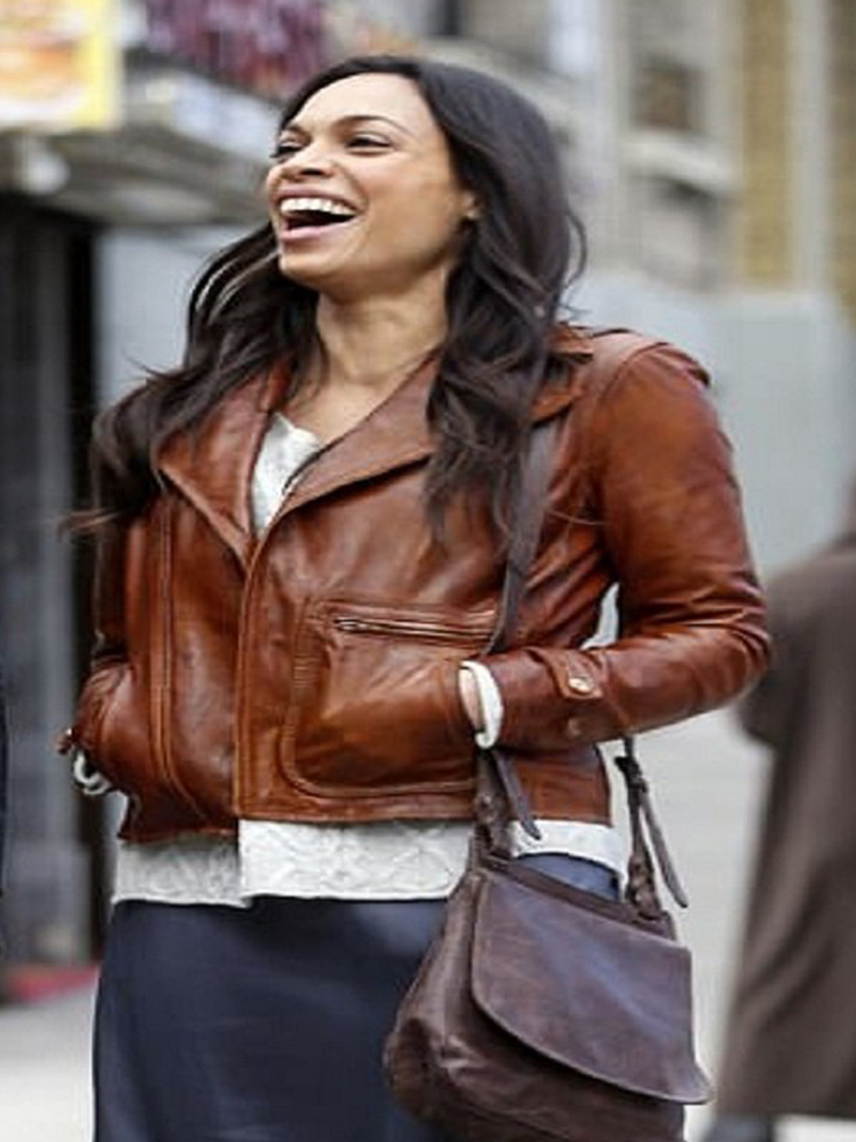 Rosario Dawson The Defenders Brown Jacket