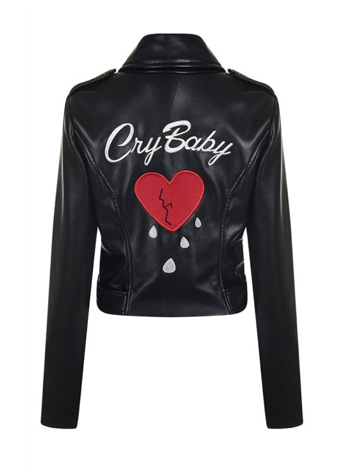 cry baby leather jacket