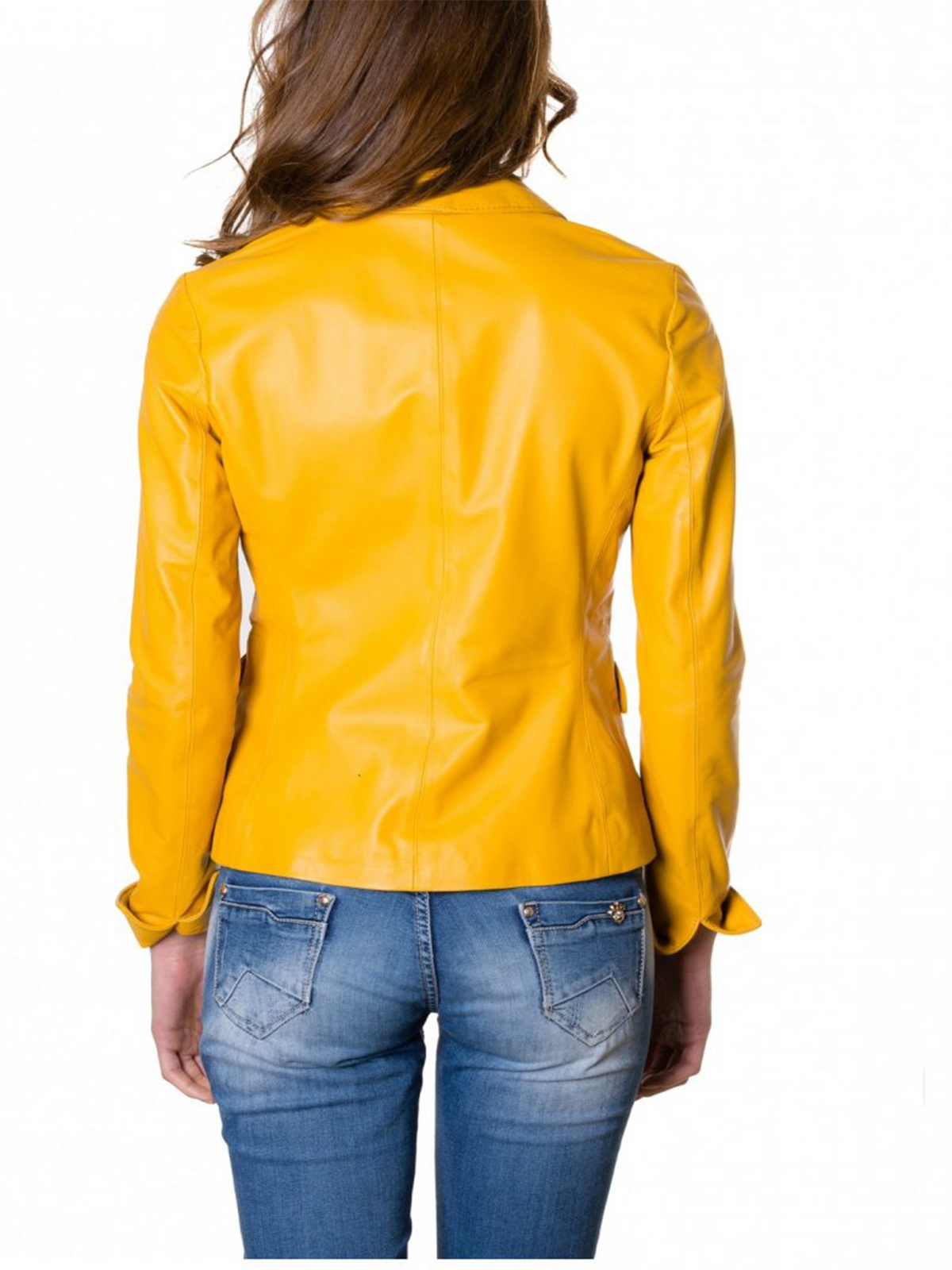 yellow-classic-women-leather-blazer