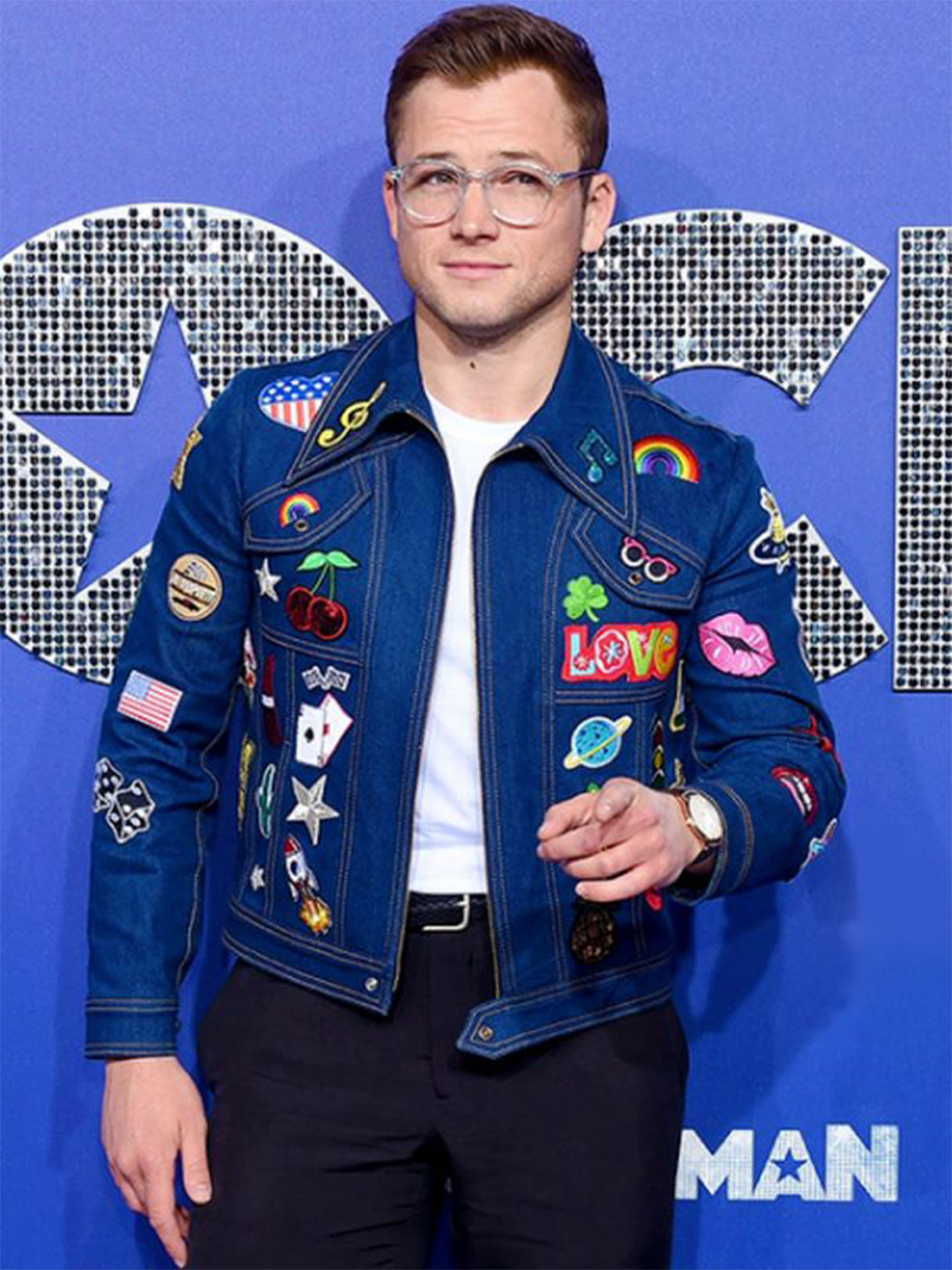 Taron Egerton Rocketman Denim Jacket