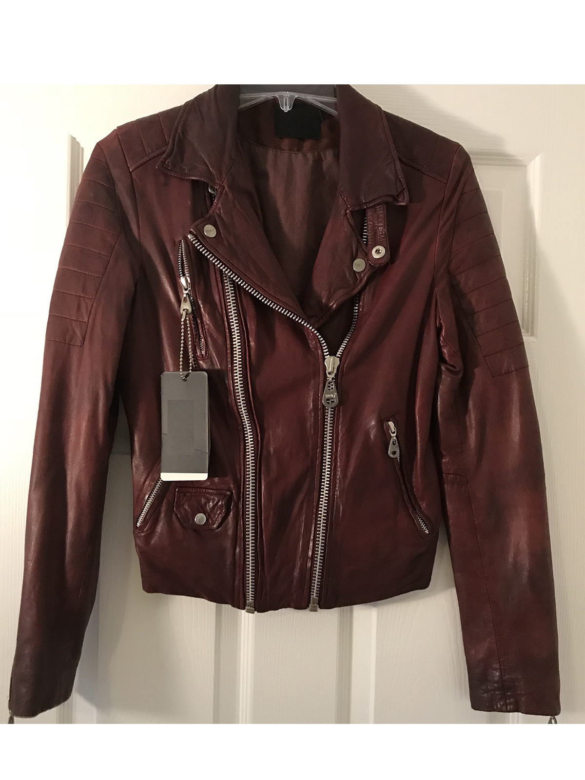 Men's Wyoming Wine Leather Jacket