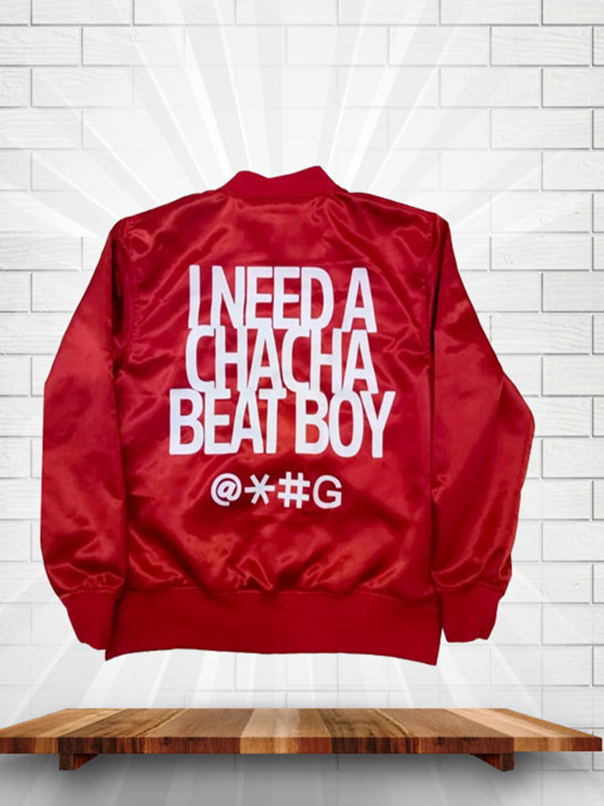 Cha Cha Beat Boy Bomber Leather Jacket