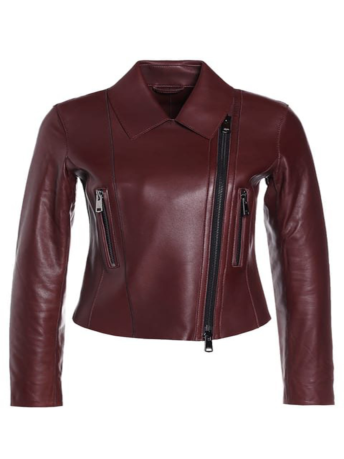 Women’s Red Remi Leather Jacket