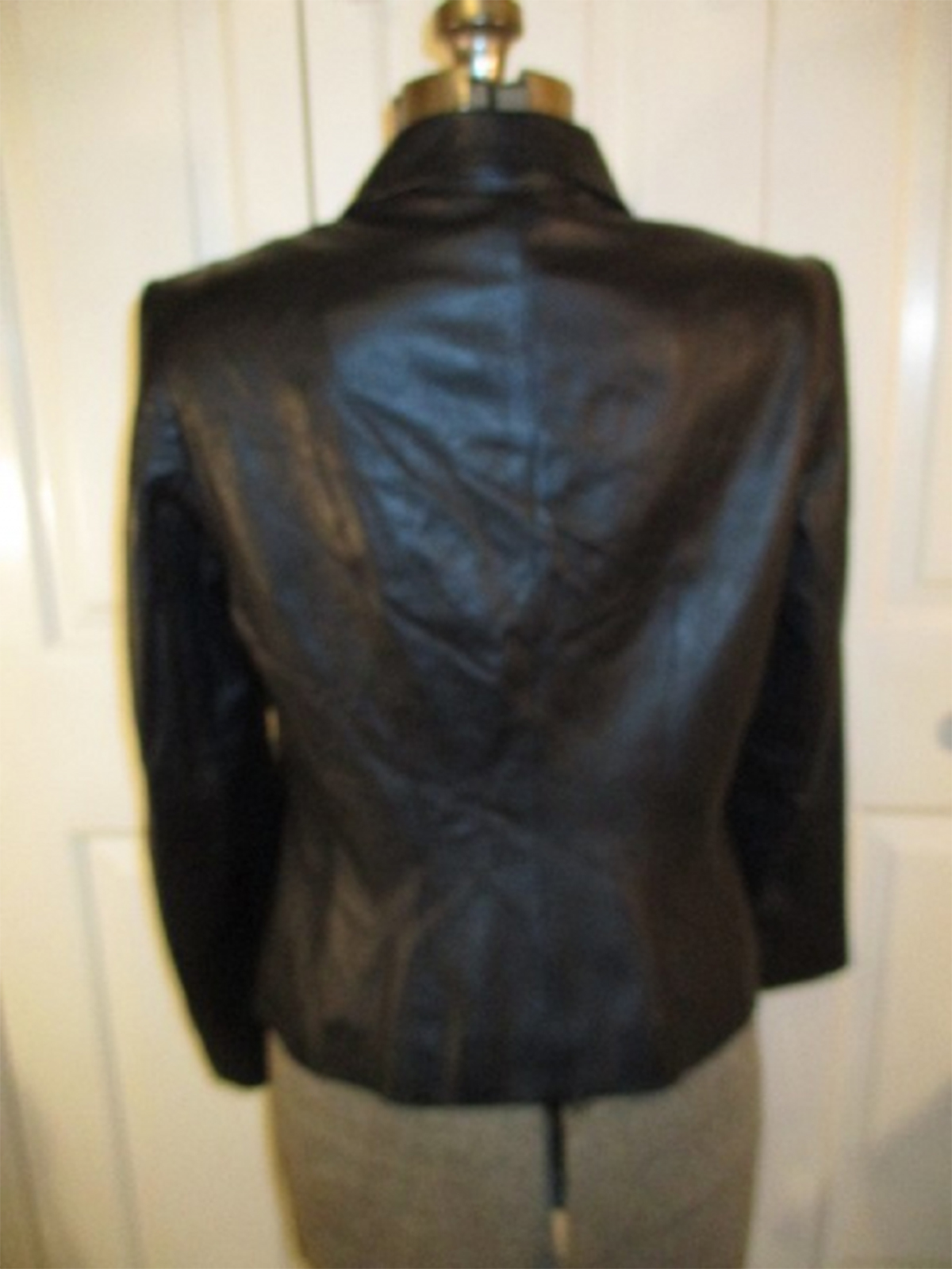 Women's Fashion Talbots Black Leather Jacket