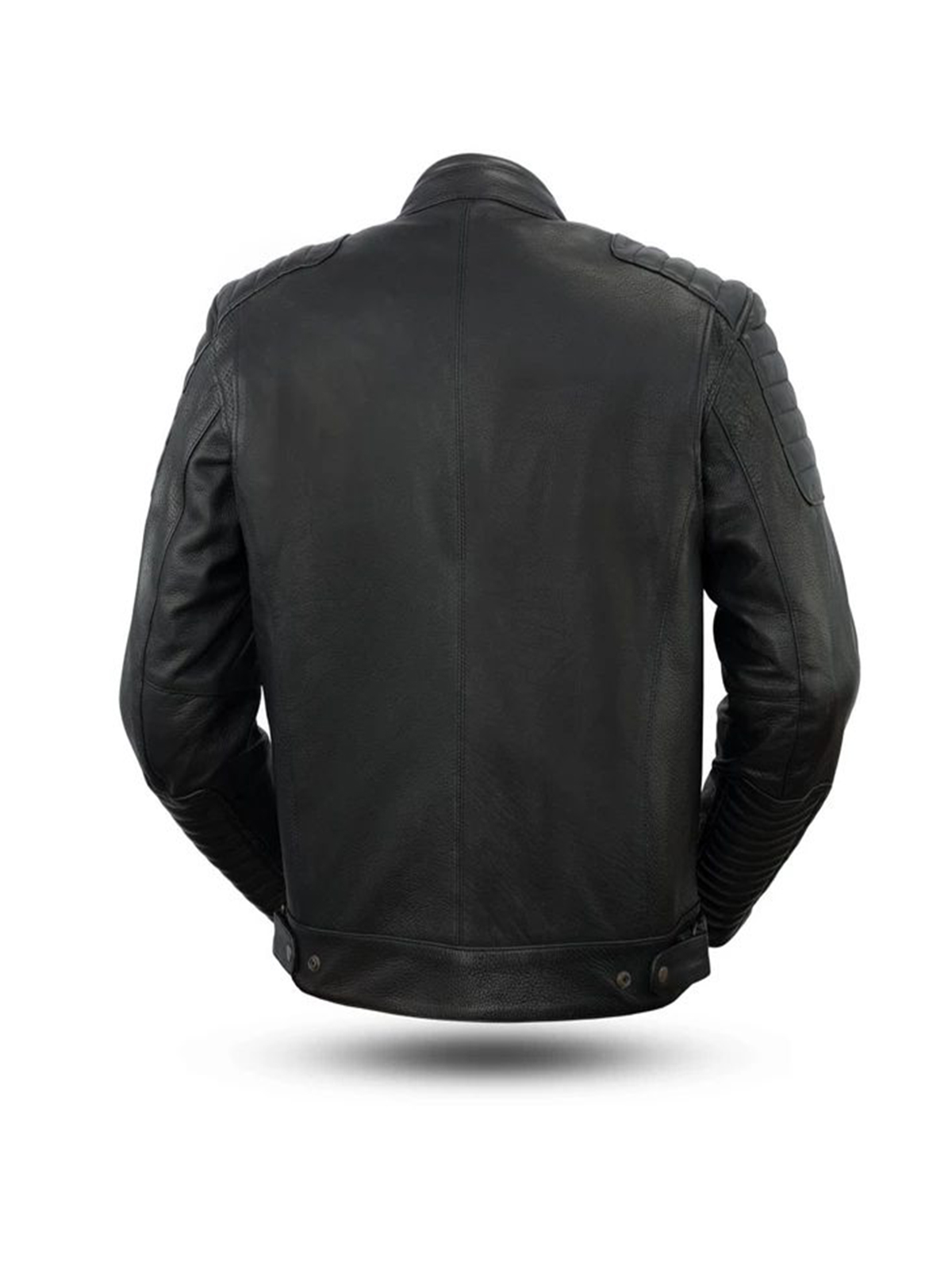 Men’s Defender Black Leather Motorcycle Jacket