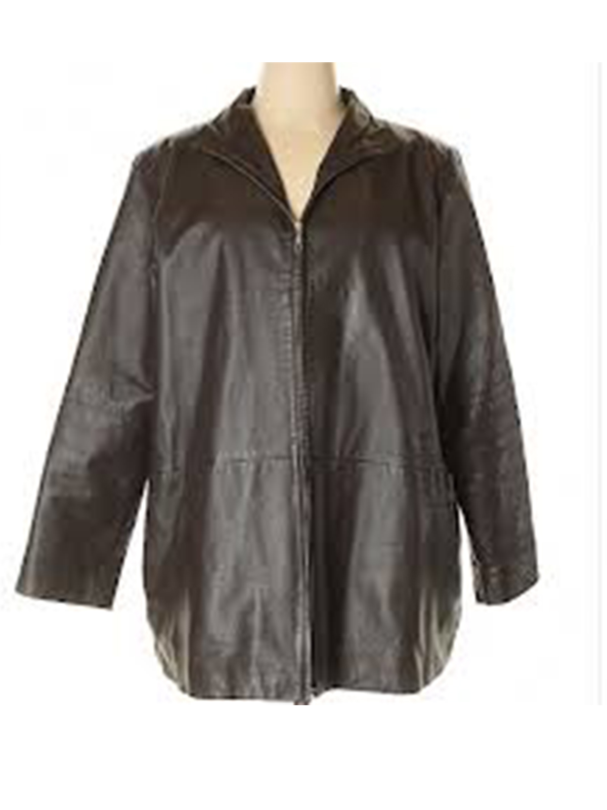 Mens Veranesi Black Leather Jacket