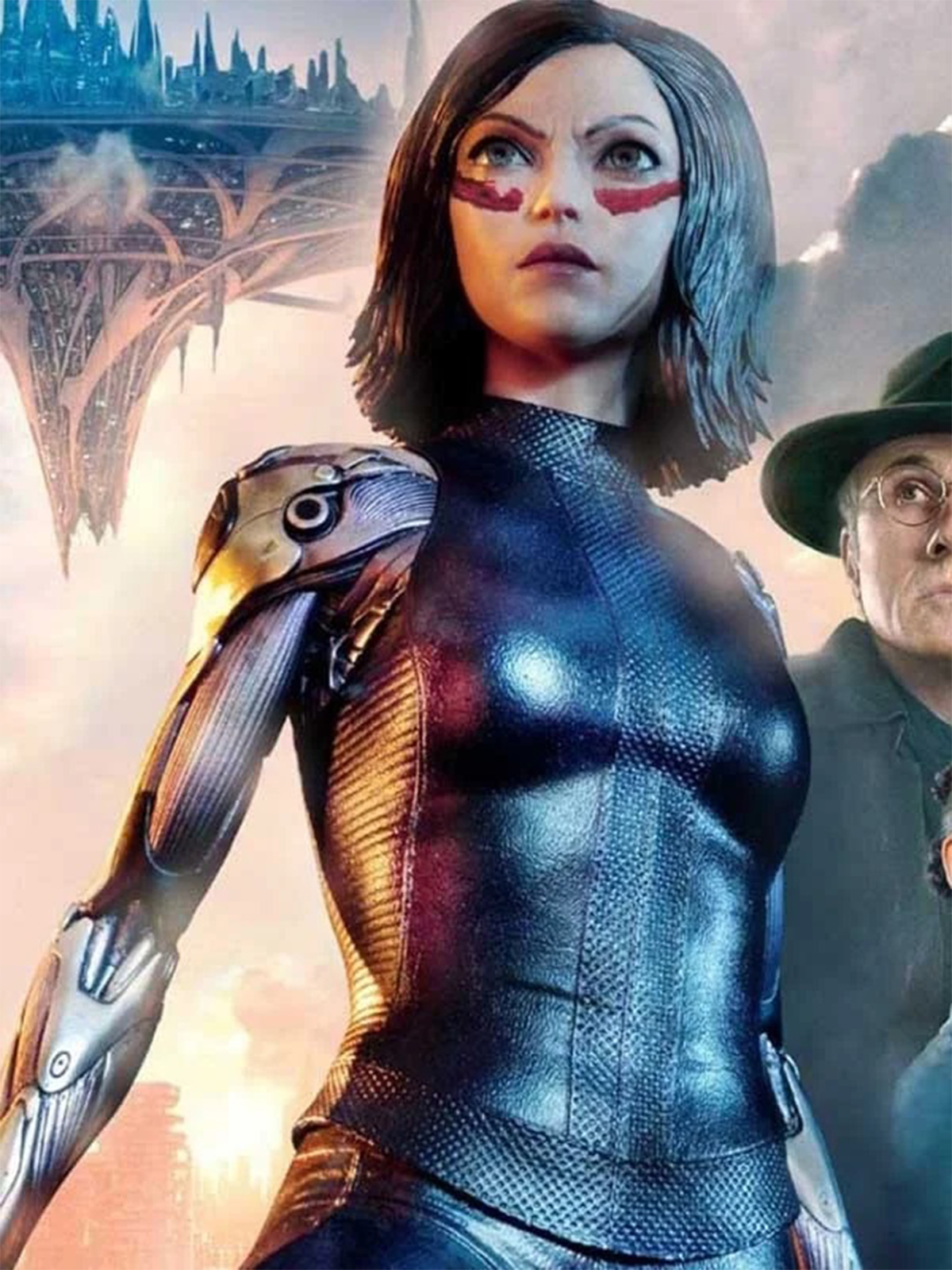 Rosa Salazar Alita Battle Angel Leather Vest