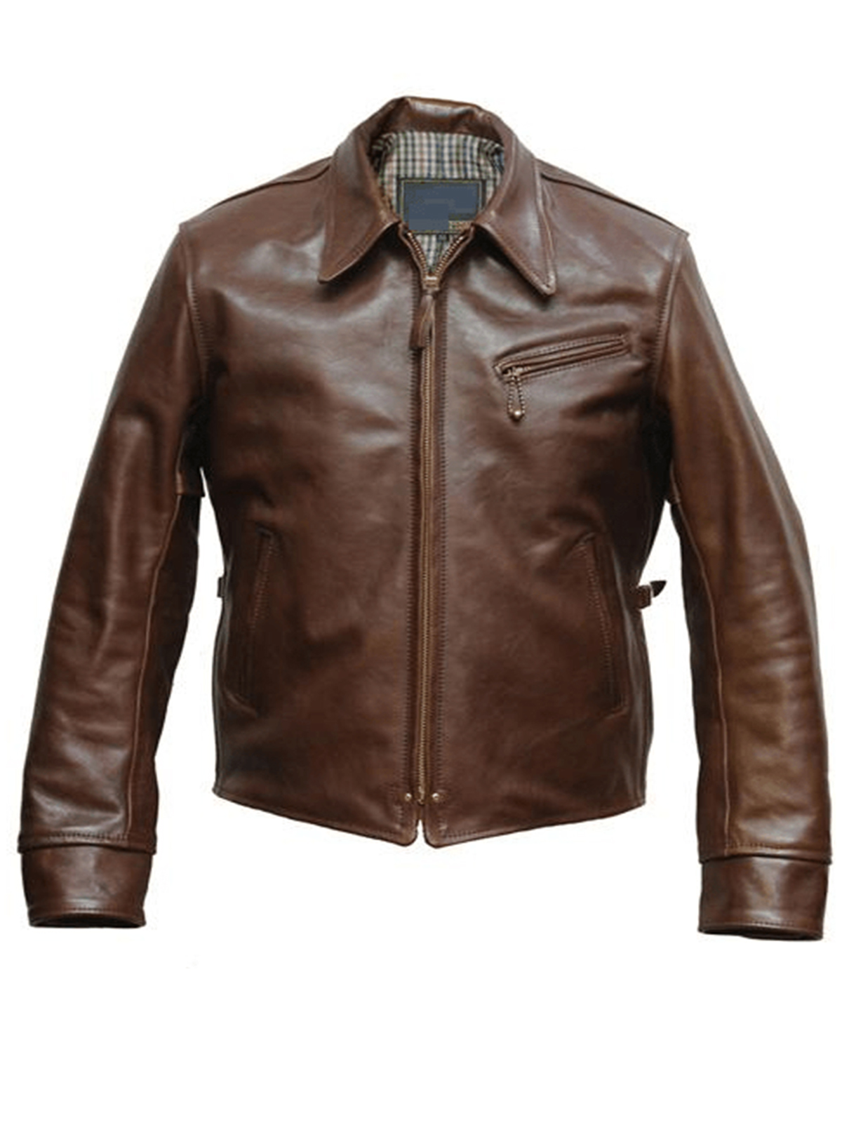Aero Range 1930s Half Belt Leather Jacket - Stars Jackets