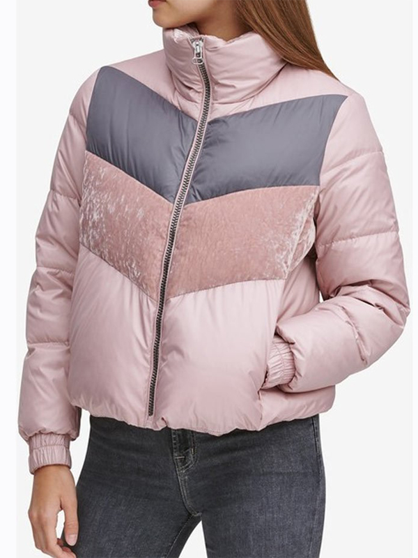 Let It Snow Odeya Rush Puffer Pink Jacket