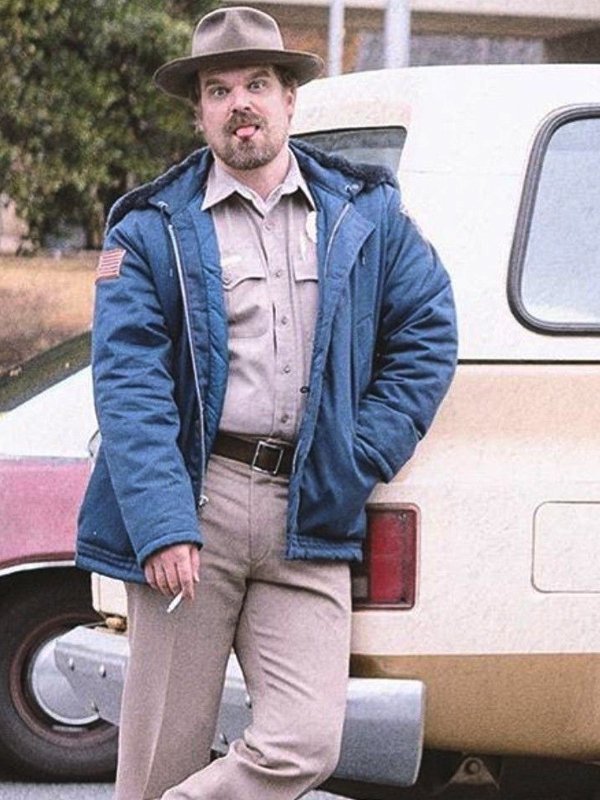 Jim Hopper Stranger Things Blue Jacket 7387