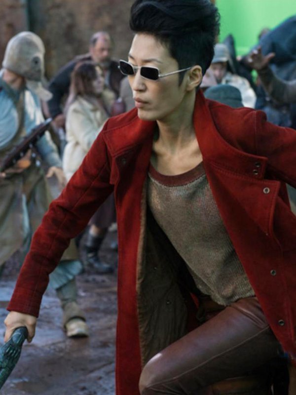 Jihae Mortal Engines Red Coat Stars Jackets