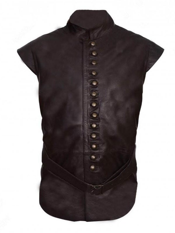 Joshua Sasse Galavant Brown Vest Stars Jackets