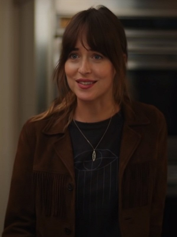 Dakota Johnson The High Note Fringe Jacket Stars Jackets