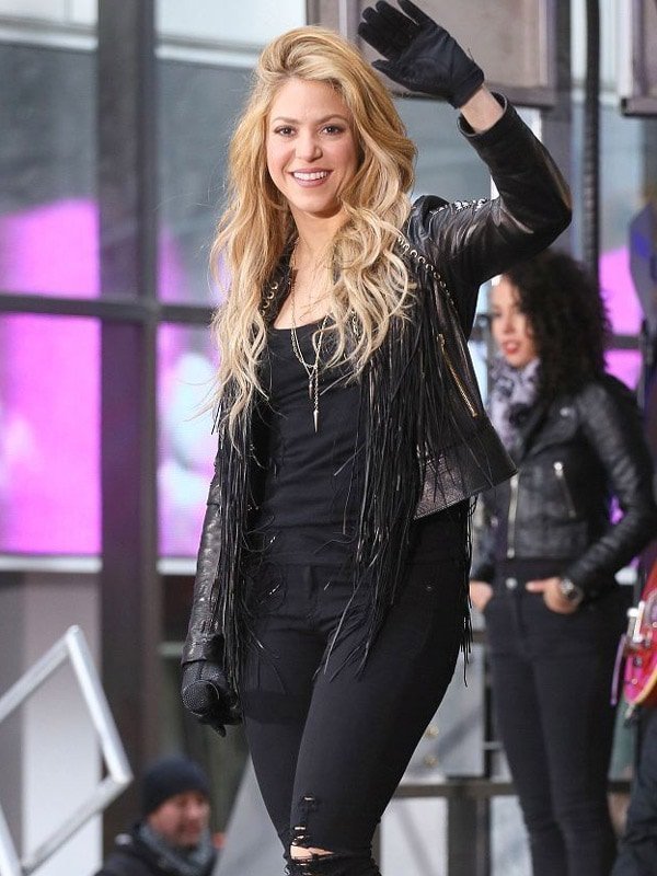 Shakira hotsell leather leggings